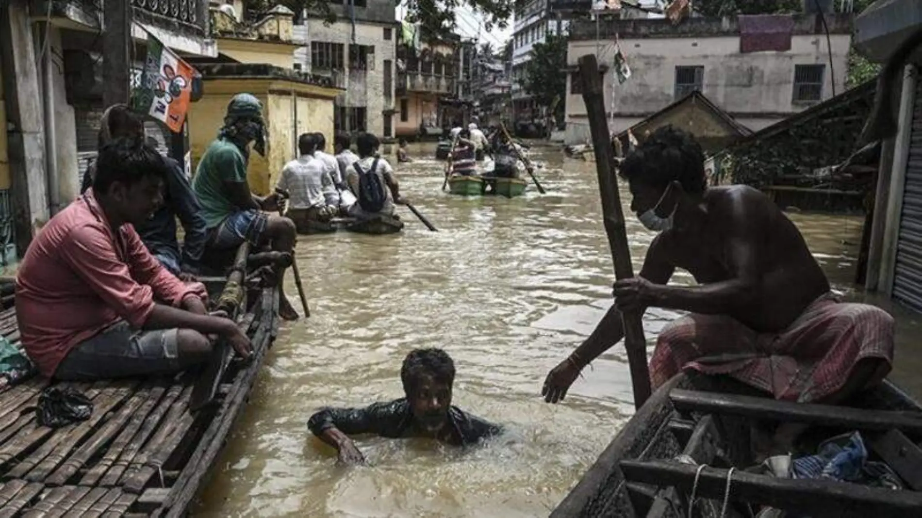 Inundaciones Inda y Nepal-AFP